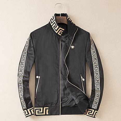 replica versace jackets|versace black denim jacket.